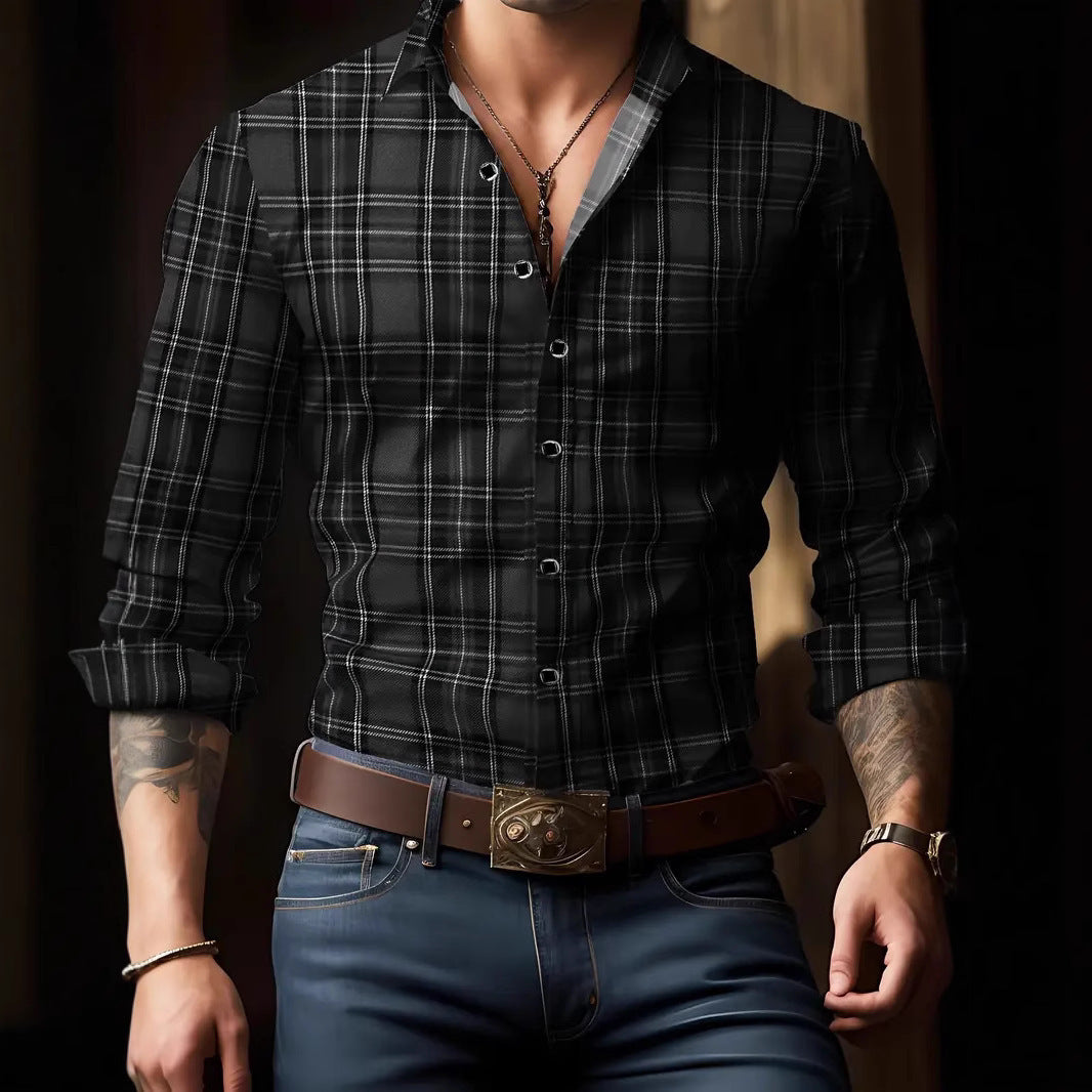 Shaun – Chemise à carreaux élégante