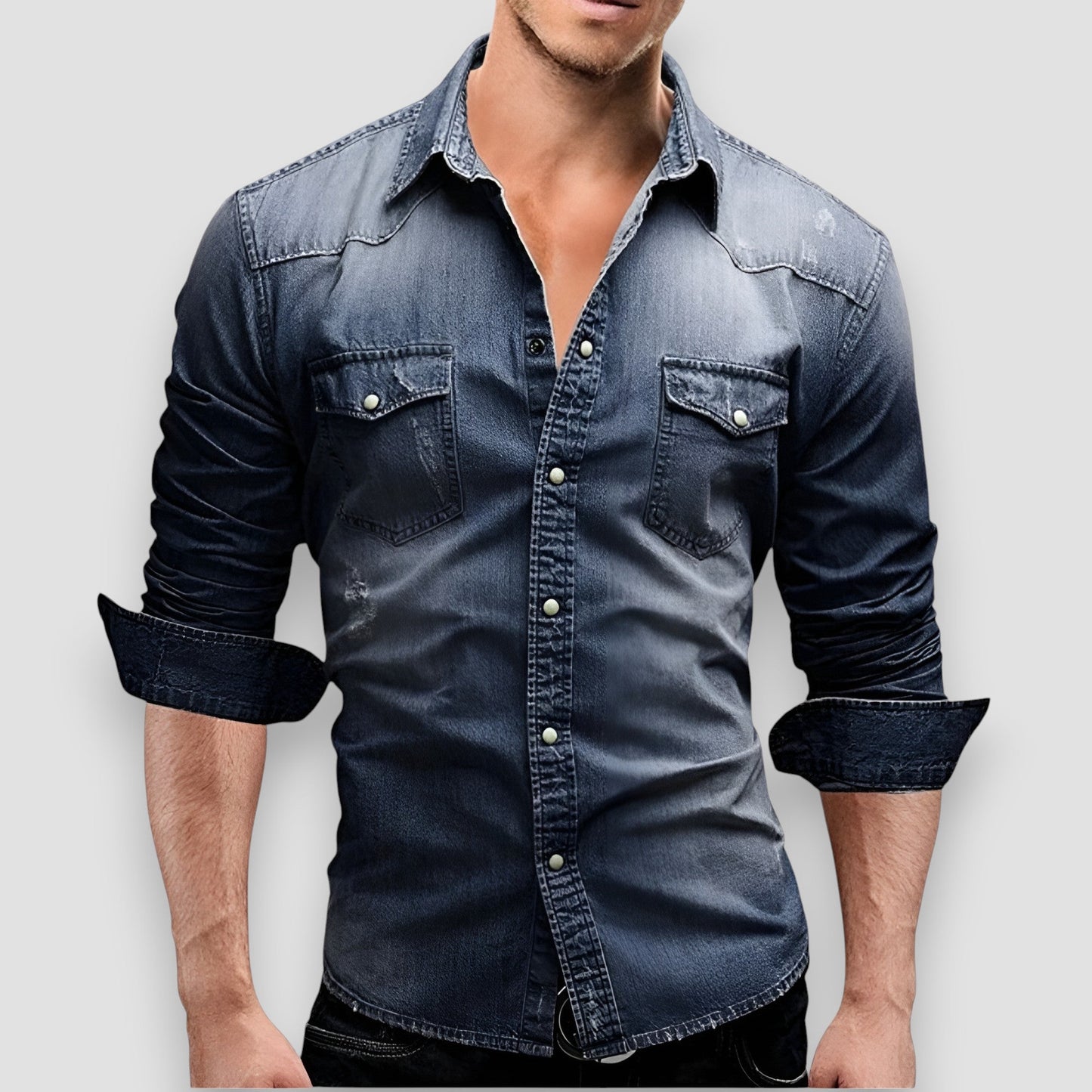 Kurt | Chemise en denim classique