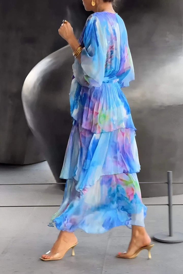 Elyse - Robe longue bohème élégante