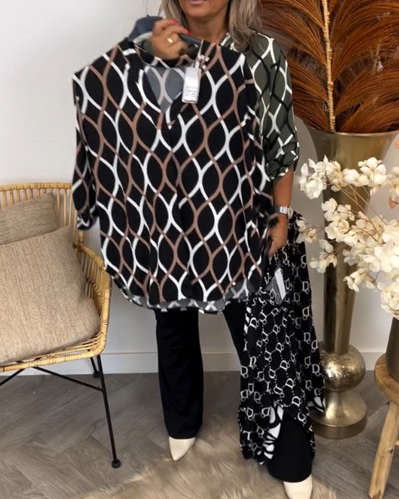 Noor | Blouse à Imprimé Graphique