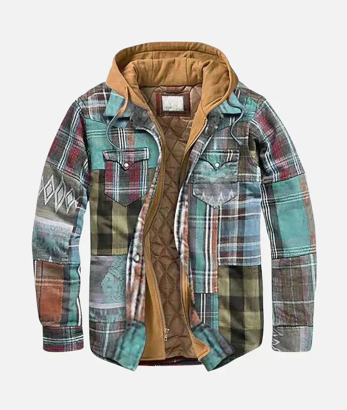 Marcelli | Veste patchwork à carreaux