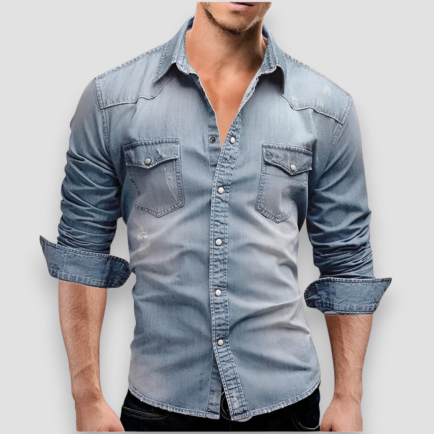 Kurt | Chemise en denim classique