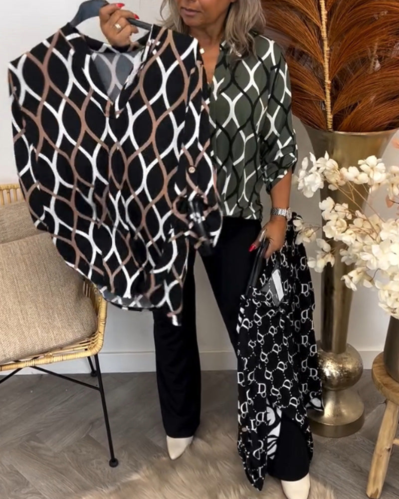 Noor | Blouse à Imprimé Graphique
