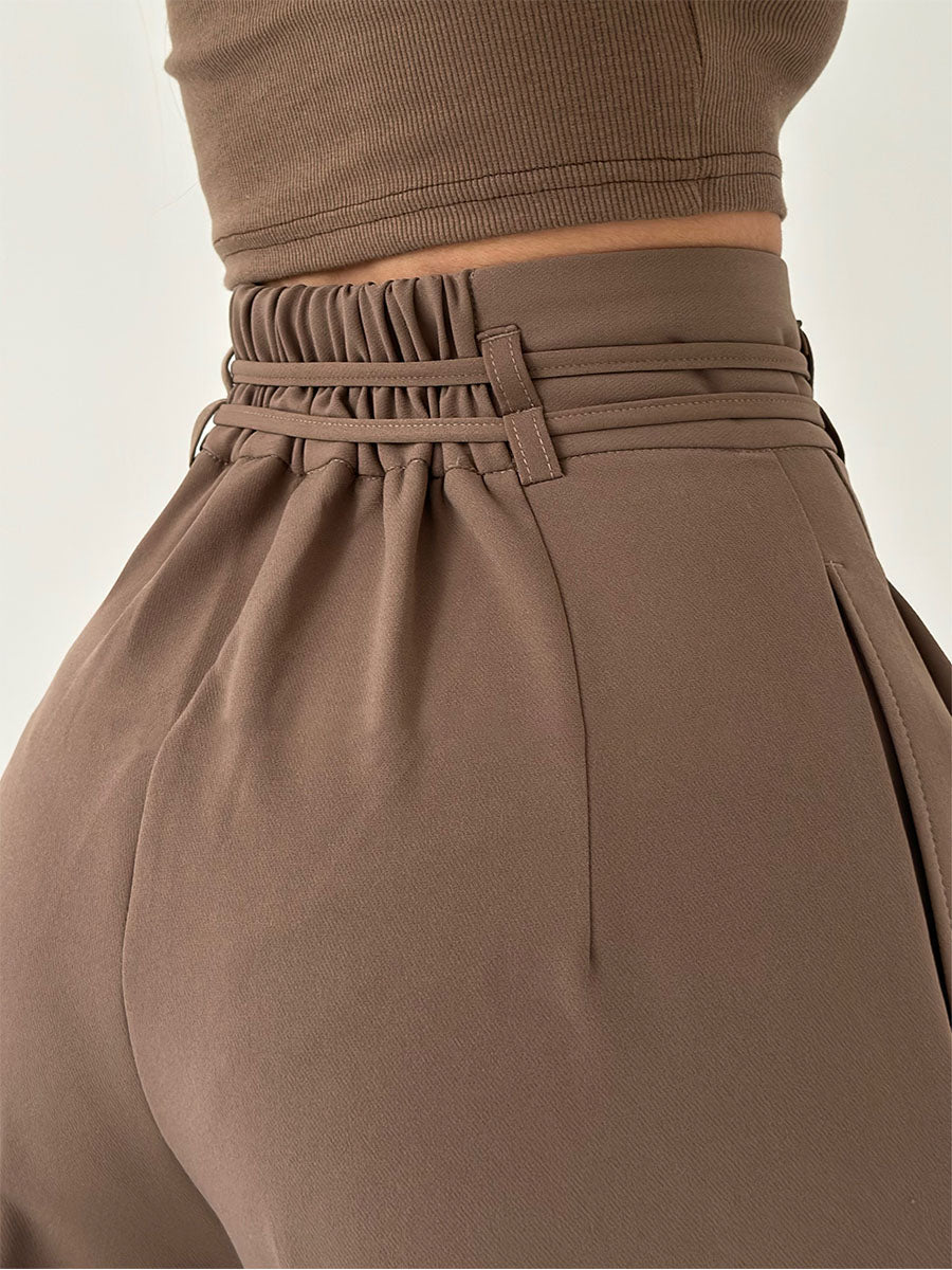 Stephanie - Pantalon taille haute