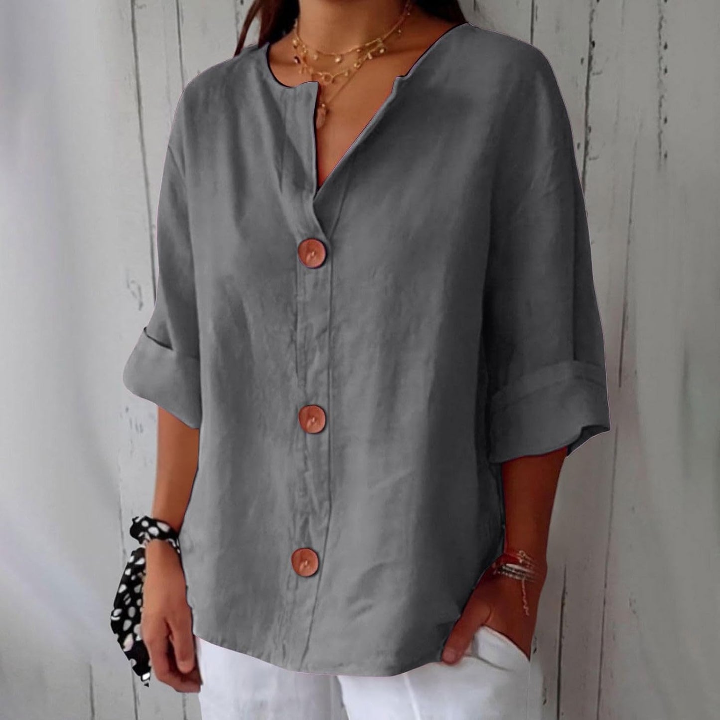 Clara | Blouse en lin décontractée