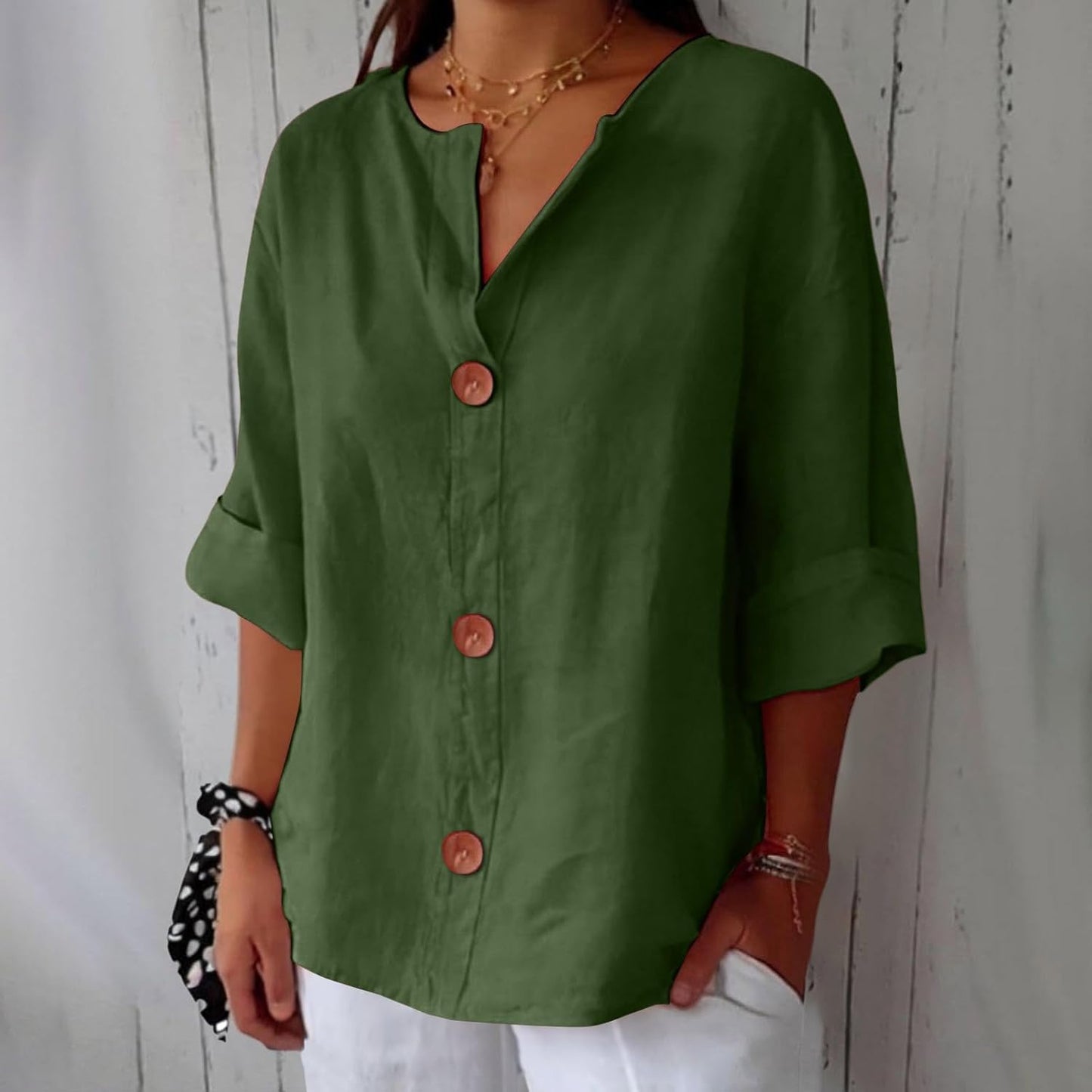 Clara | Blouse en lin décontractée