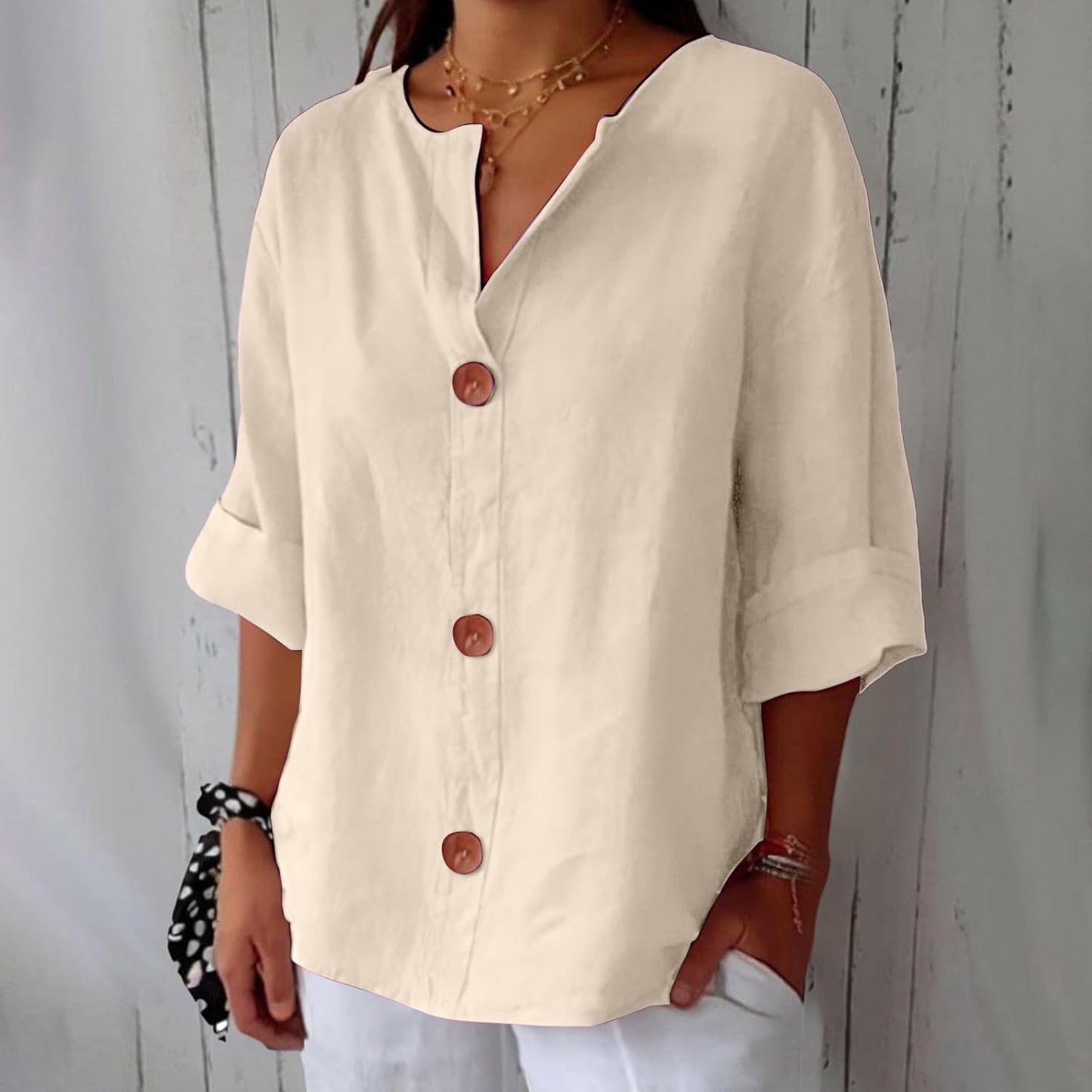 Clara | Blouse en lin décontractée