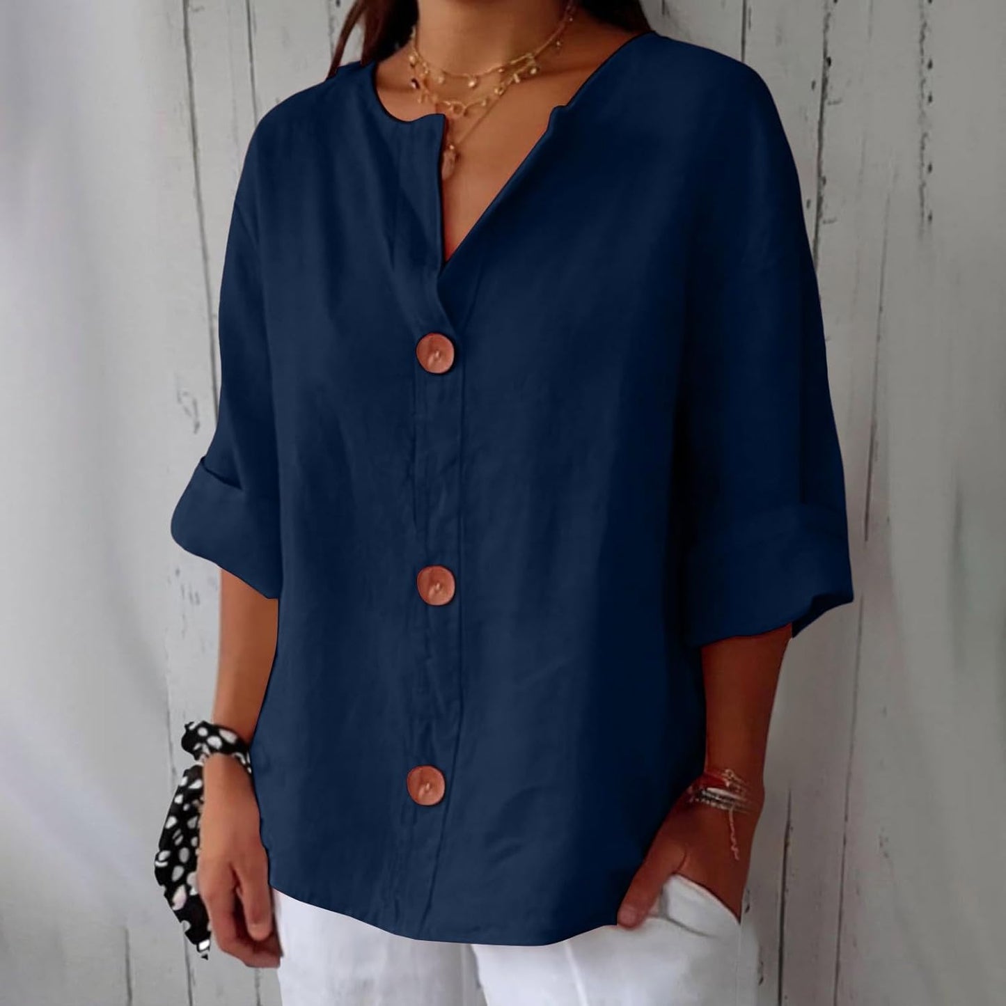 Clara | Blouse en lin décontractée
