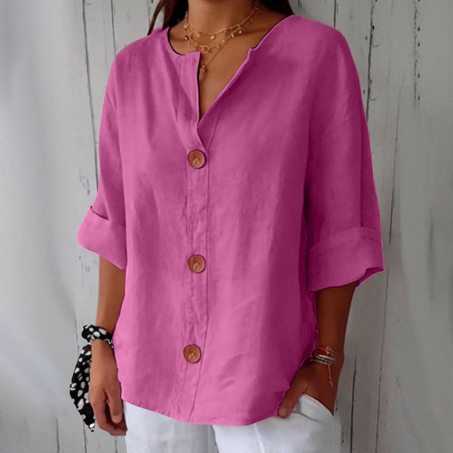 Clara | Blouse en lin décontractée