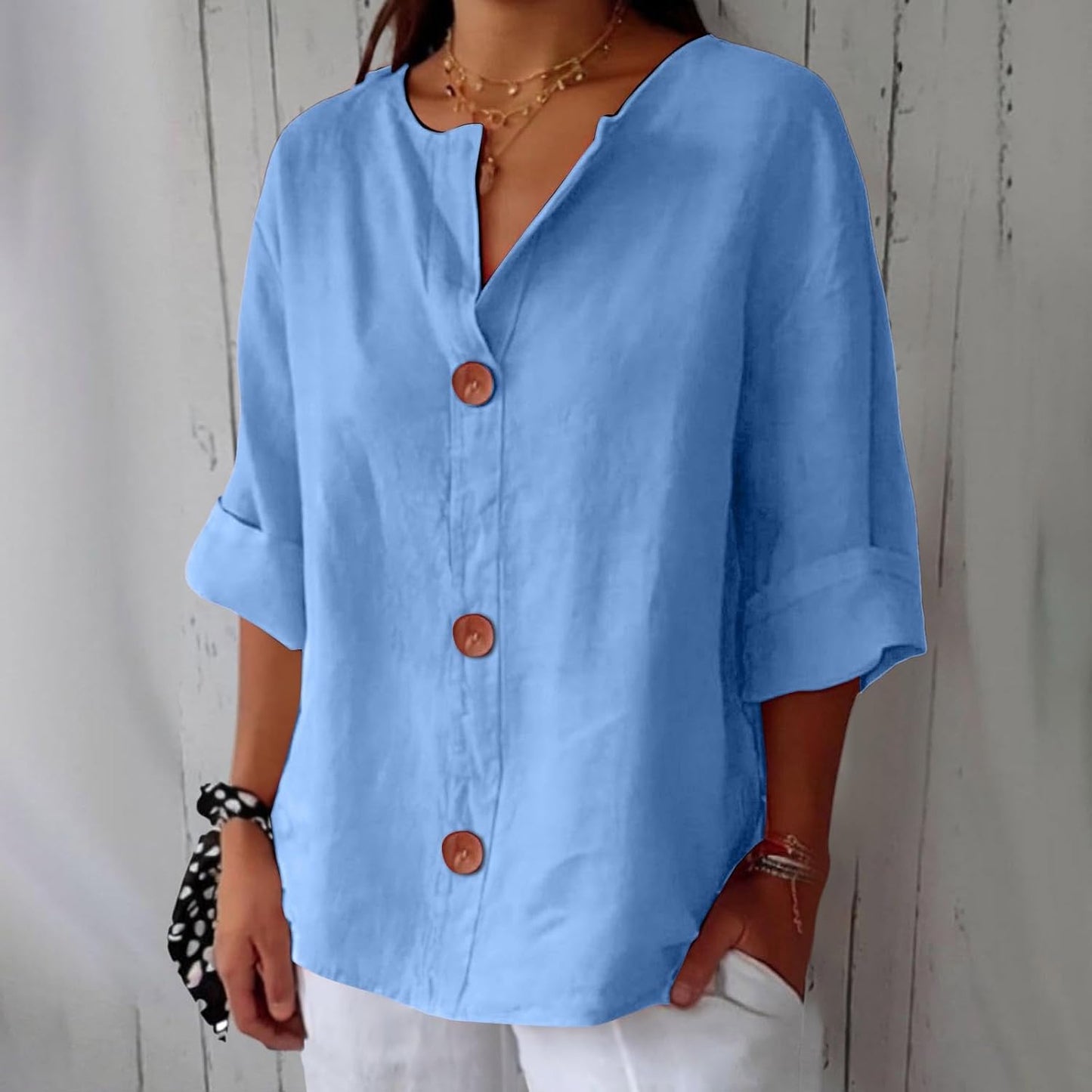 Clara | Blouse en lin décontractée