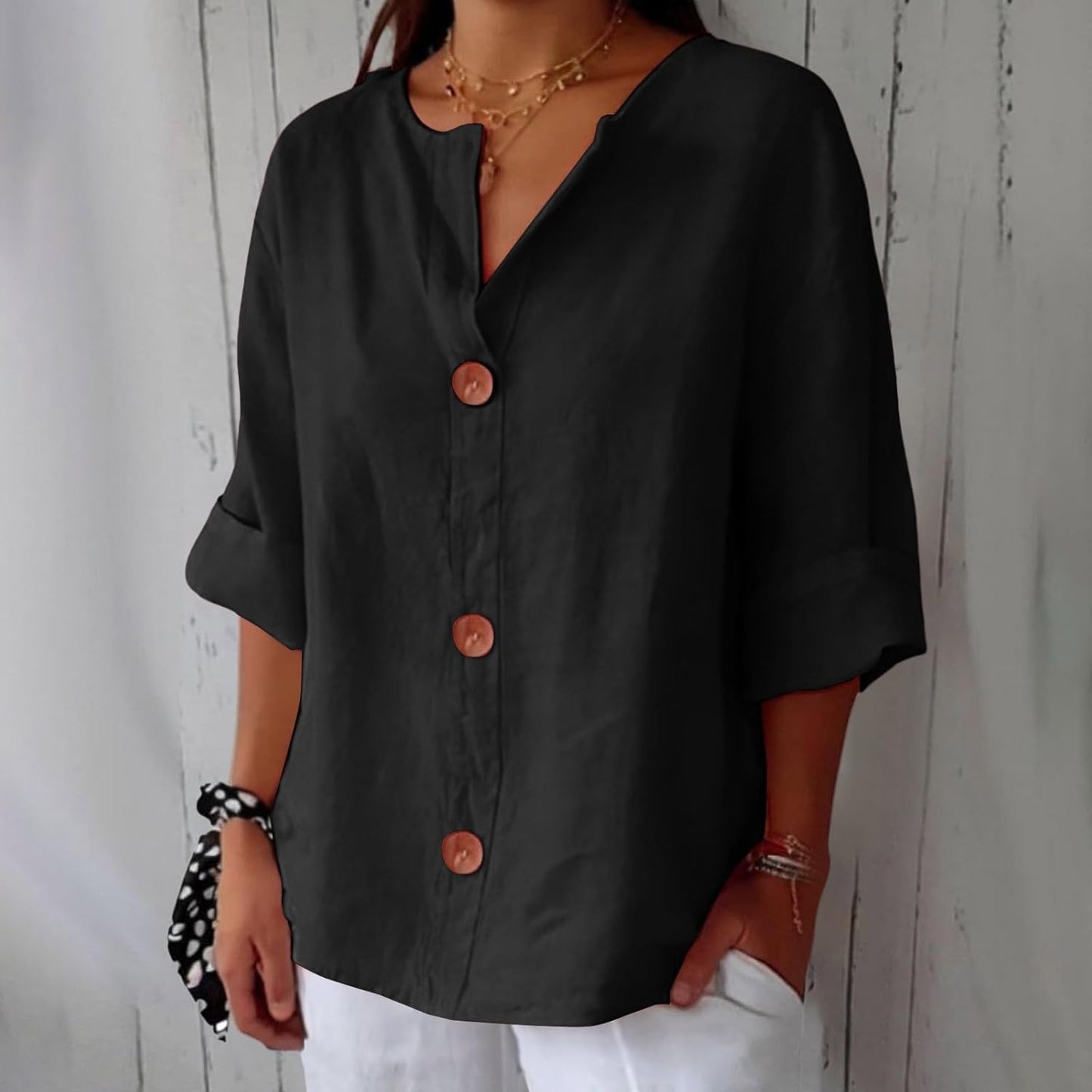 Clara | Blouse en lin décontractée