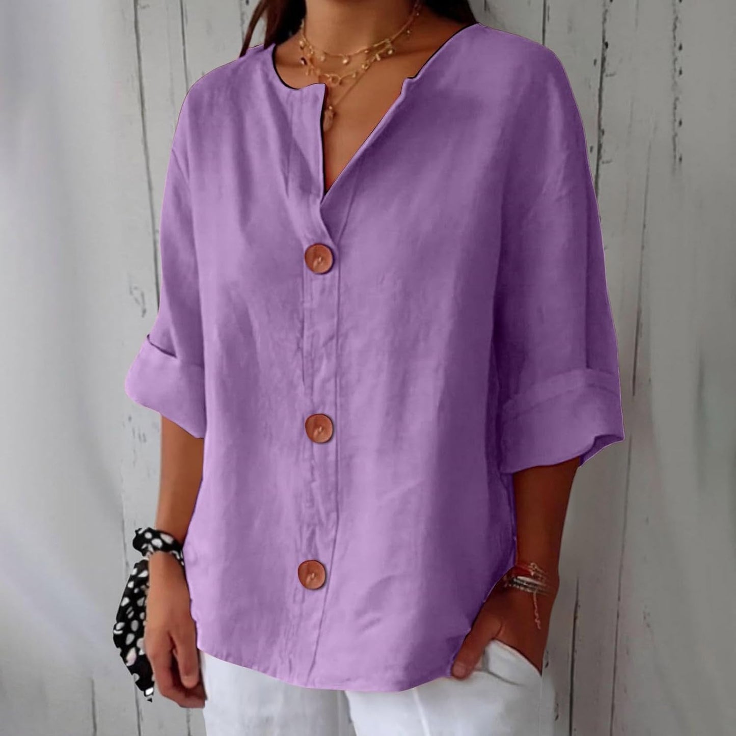 Clara | Blouse en lin décontractée