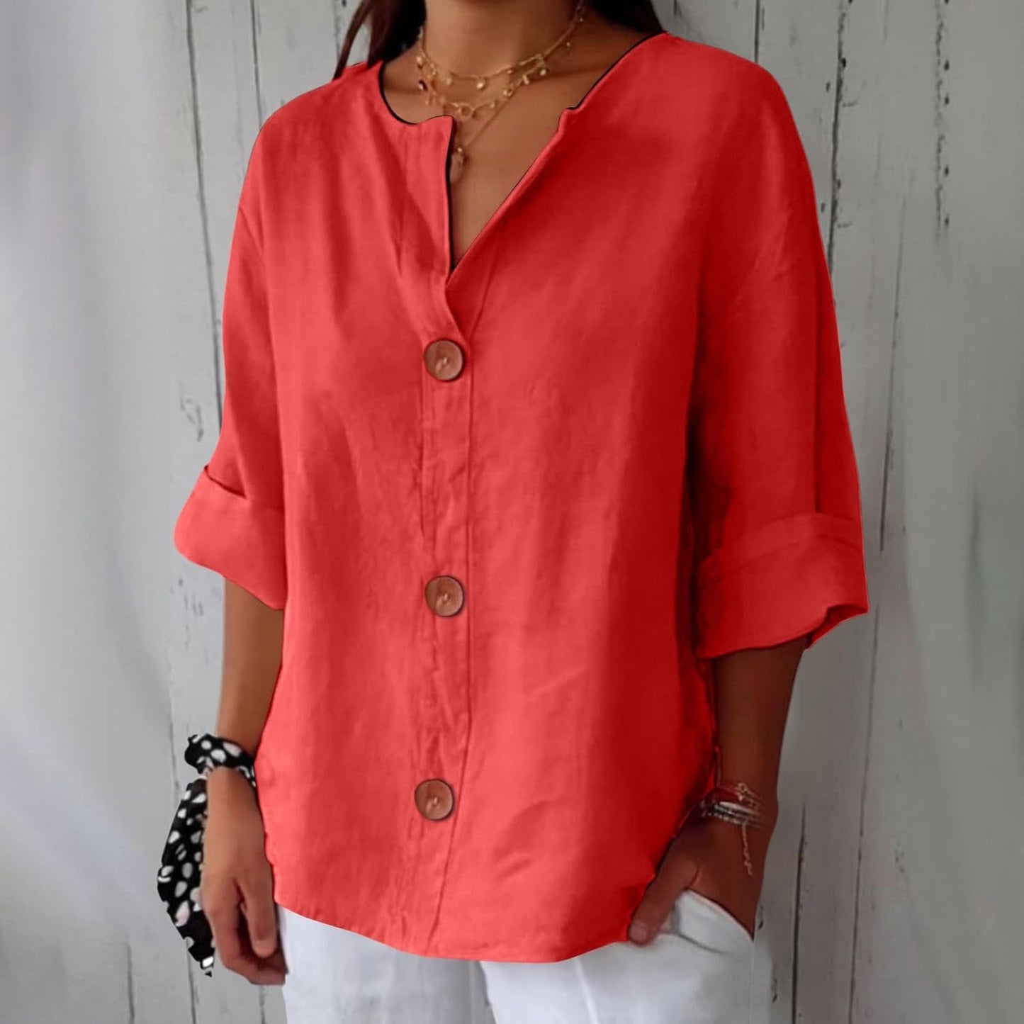 Clara | Blouse en lin décontractée