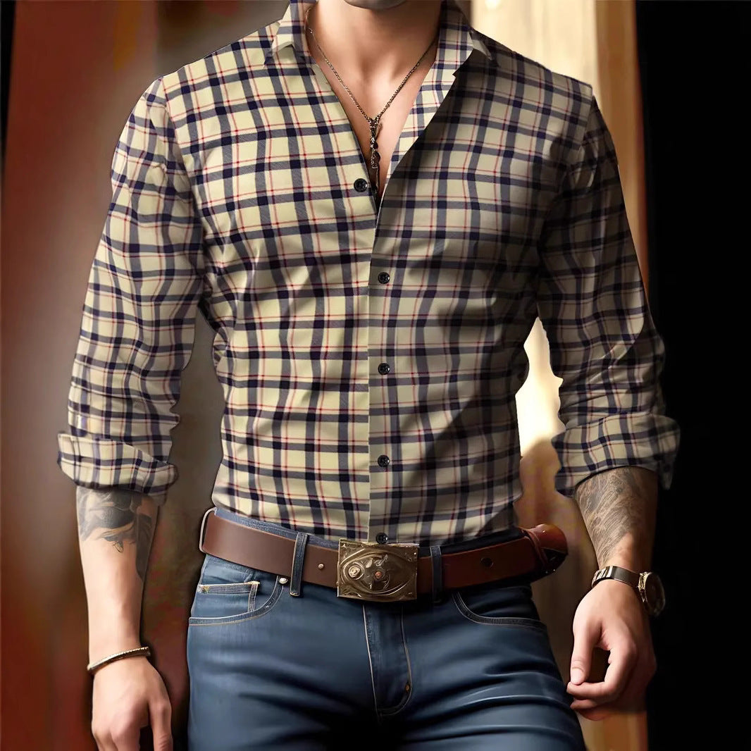 Shaun – Chemise à carreaux élégante