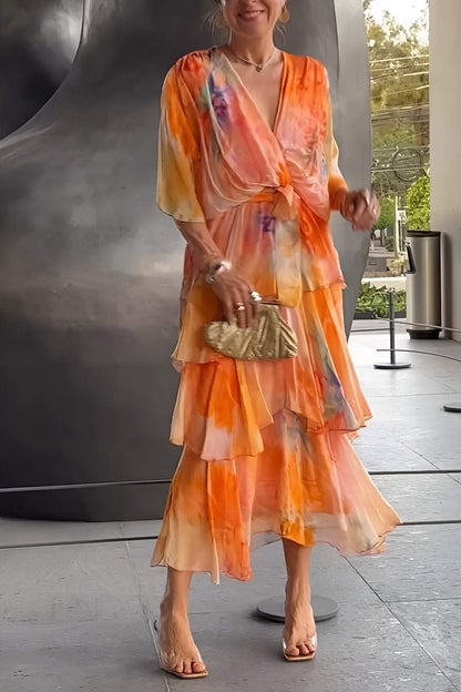 Elyse - Robe longue bohème élégante