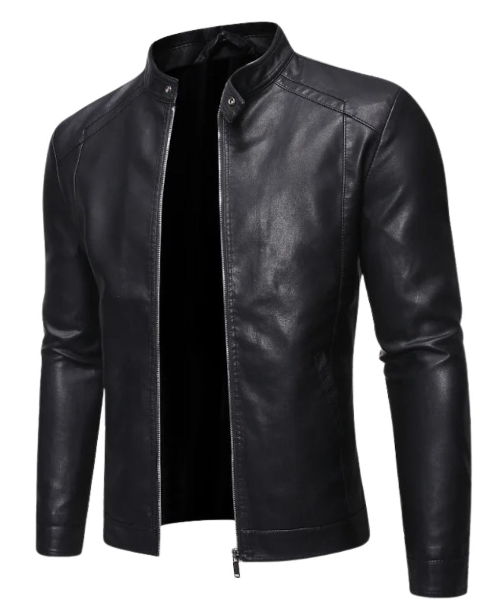 Jayson | Veste en cuir à col montant