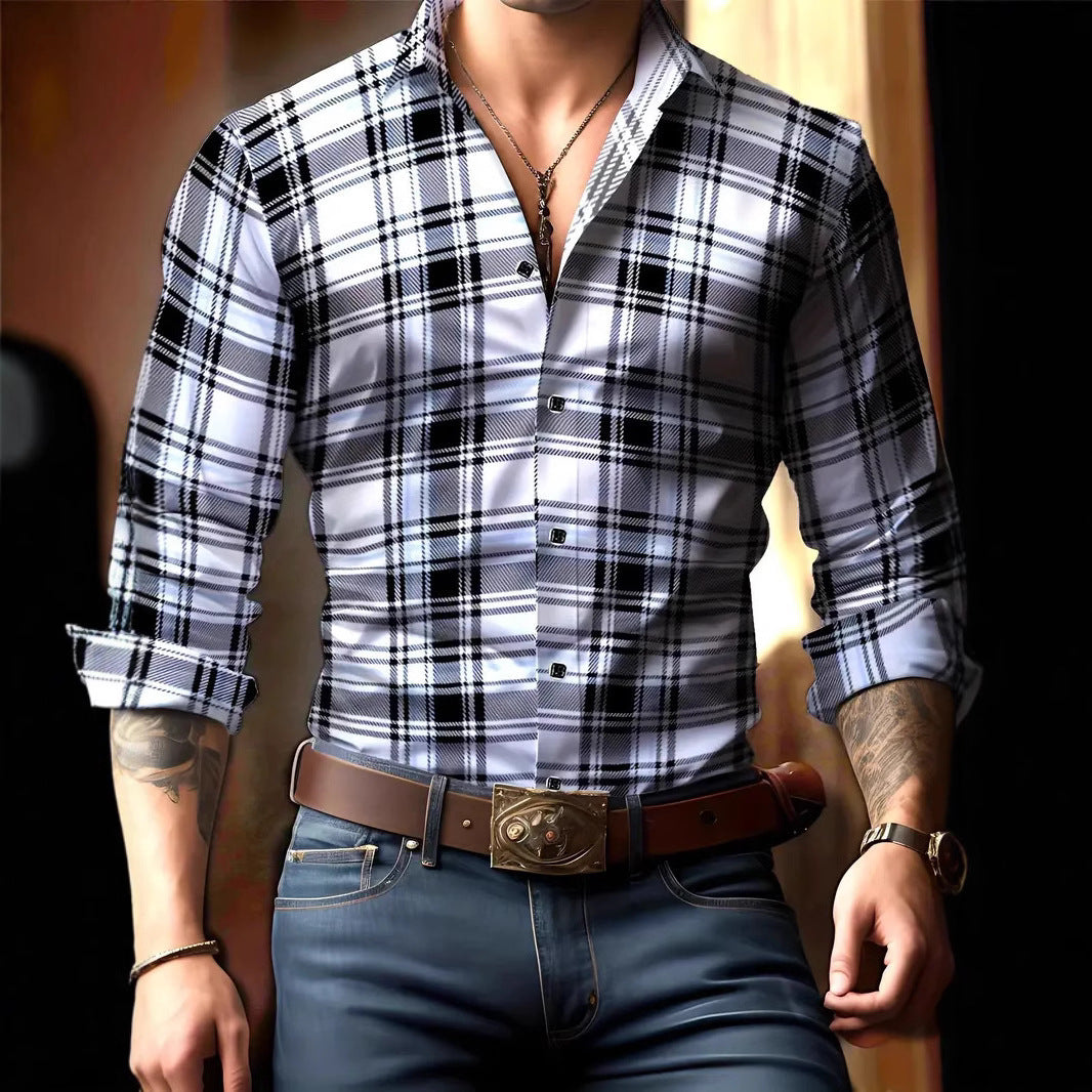 Shaun – Chemise à carreaux élégante