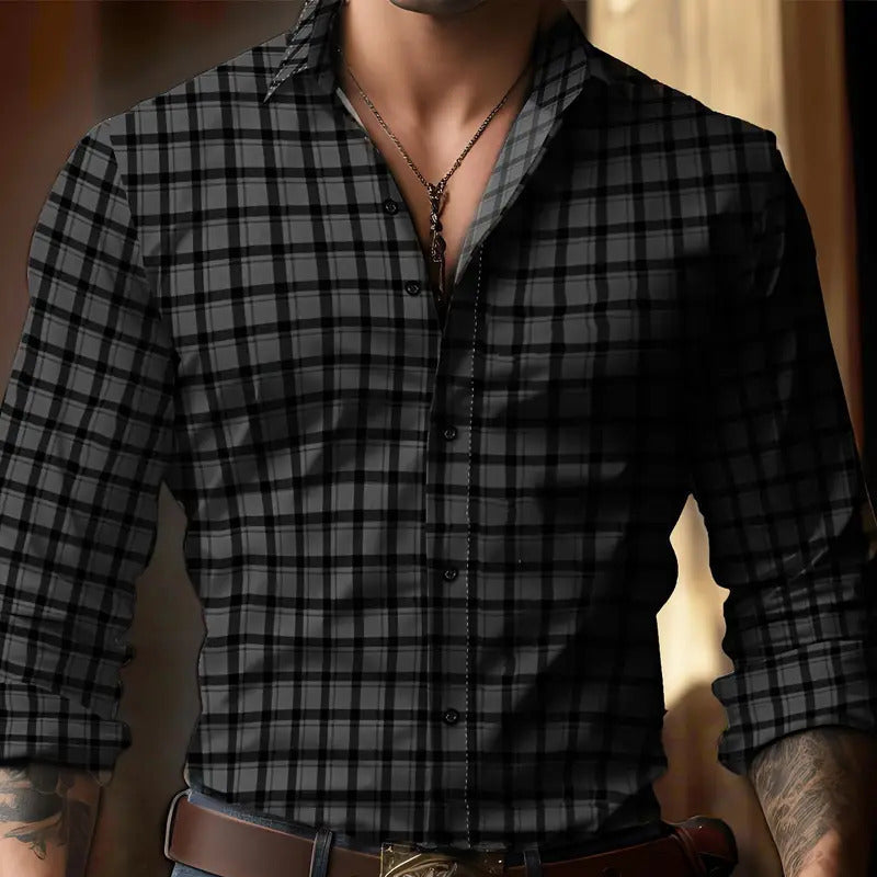 Shaun – Chemise à carreaux élégante