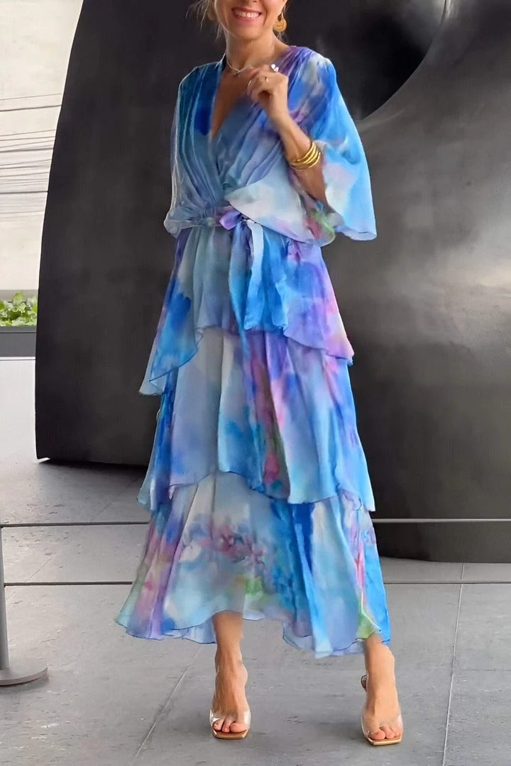 Elyse - Robe longue bohème élégante