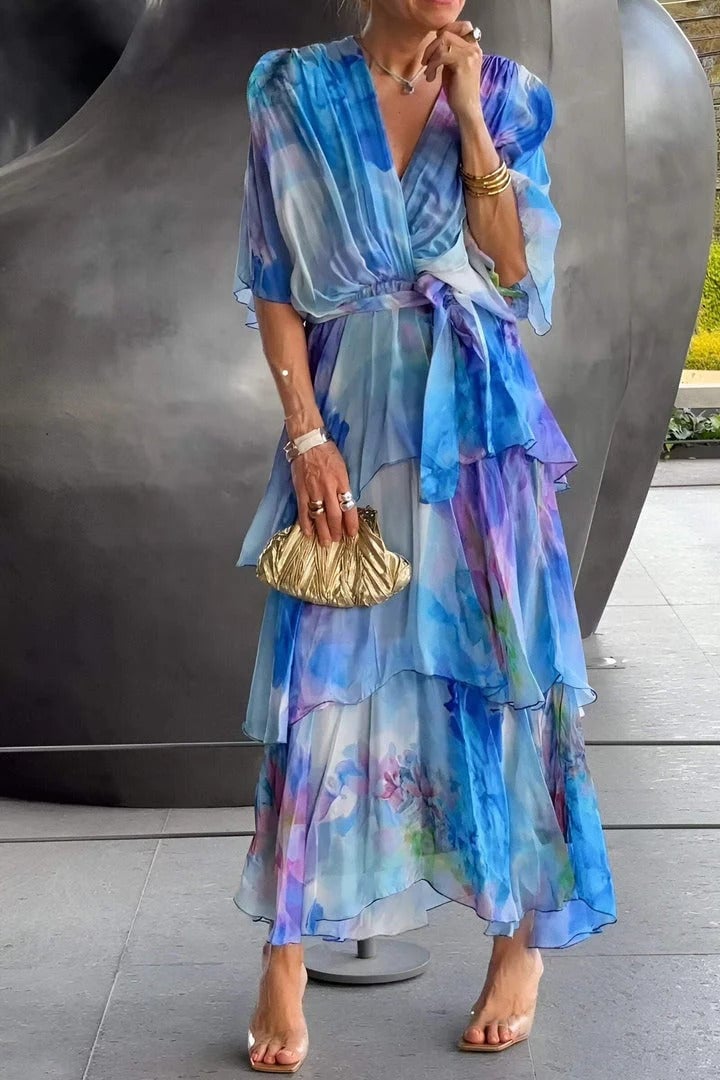 Elyse - Robe longue bohème élégante