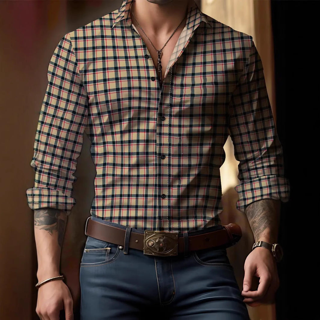 Shaun – Chemise à carreaux élégante