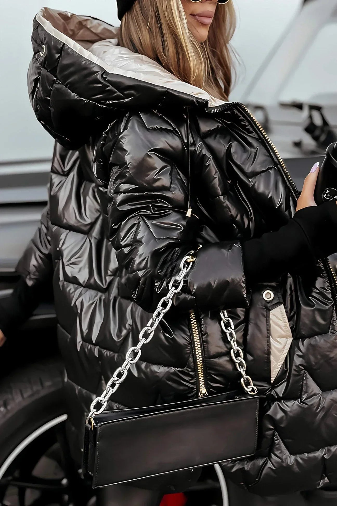 Nolwen | Manteau d’Hiver Élégant avec Capuche et Rembourrage