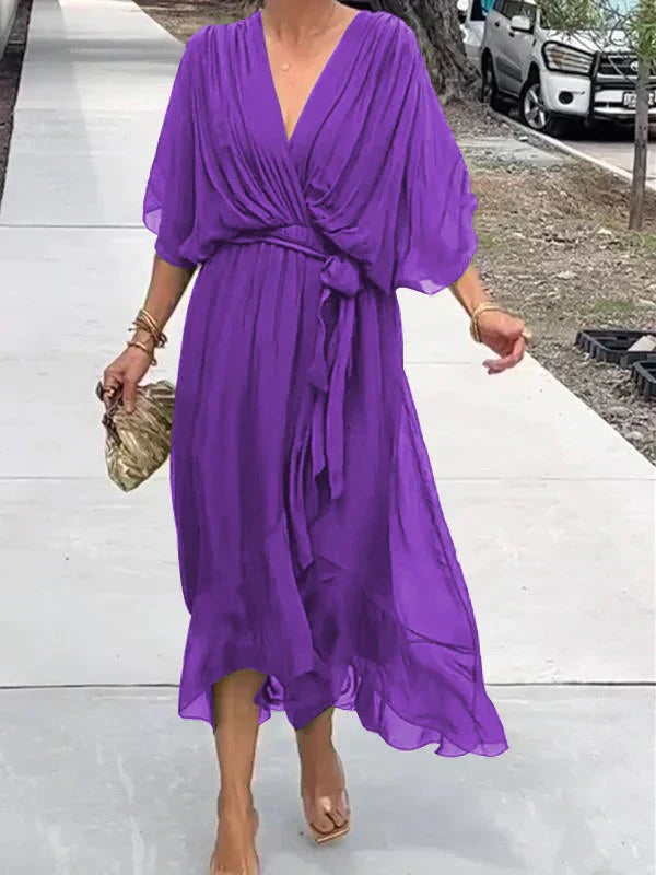 Daria | robe légère à col en v