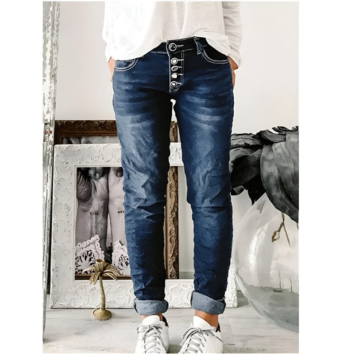 Jude - Jeans à braguette boutonnée