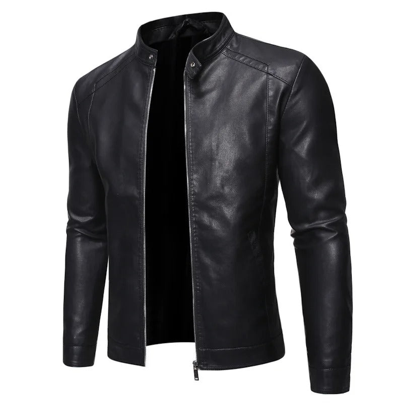 Jayson | Veste en cuir à col montant