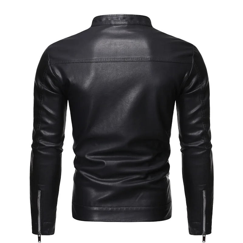 Jayson | Veste en cuir à col montant