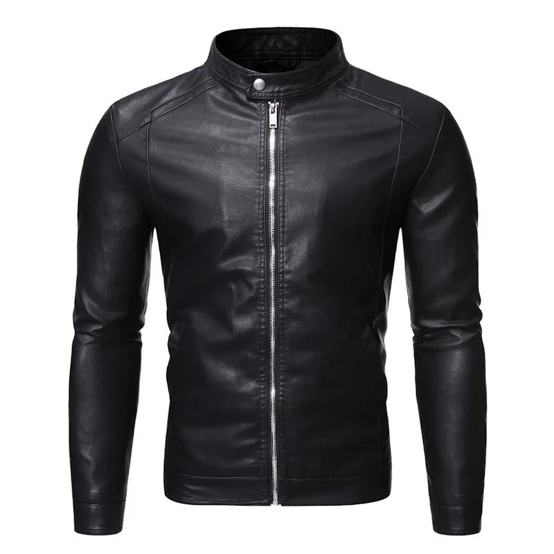 Jayson | Veste en cuir à col montant