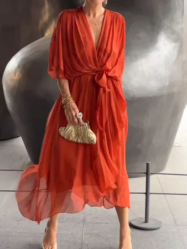 Daria | robe légère à col en v