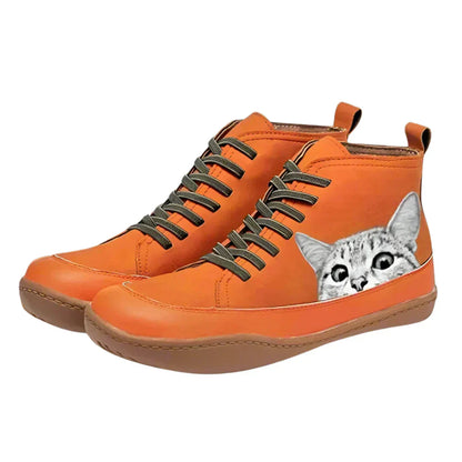 Clémentine | Bottines en cuir pour les amoureuses des chats