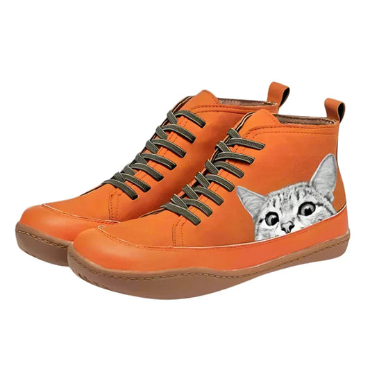 Clémentine | Bottines en cuir pour les amoureuses des chats