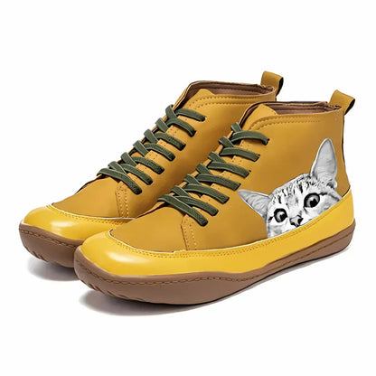 Clémentine | Bottines en cuir pour les amoureuses des chats