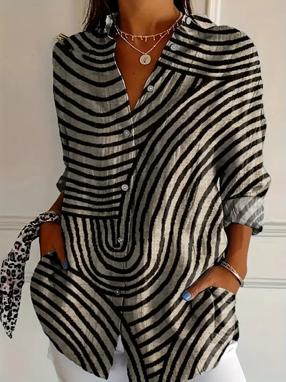 Marielle - Blouse rayée élégante
