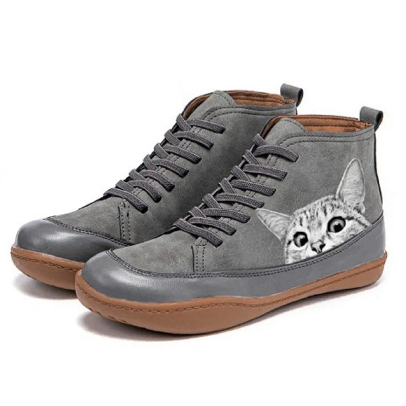 Clémentine | Bottines en cuir pour les amoureuses des chats