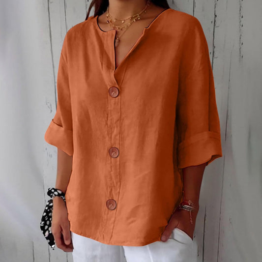 Clara | Blouse en lin décontractée