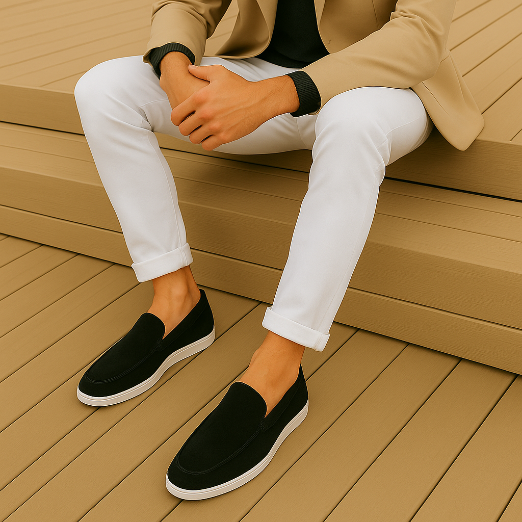 Adrien | Mocassins élégants en daim