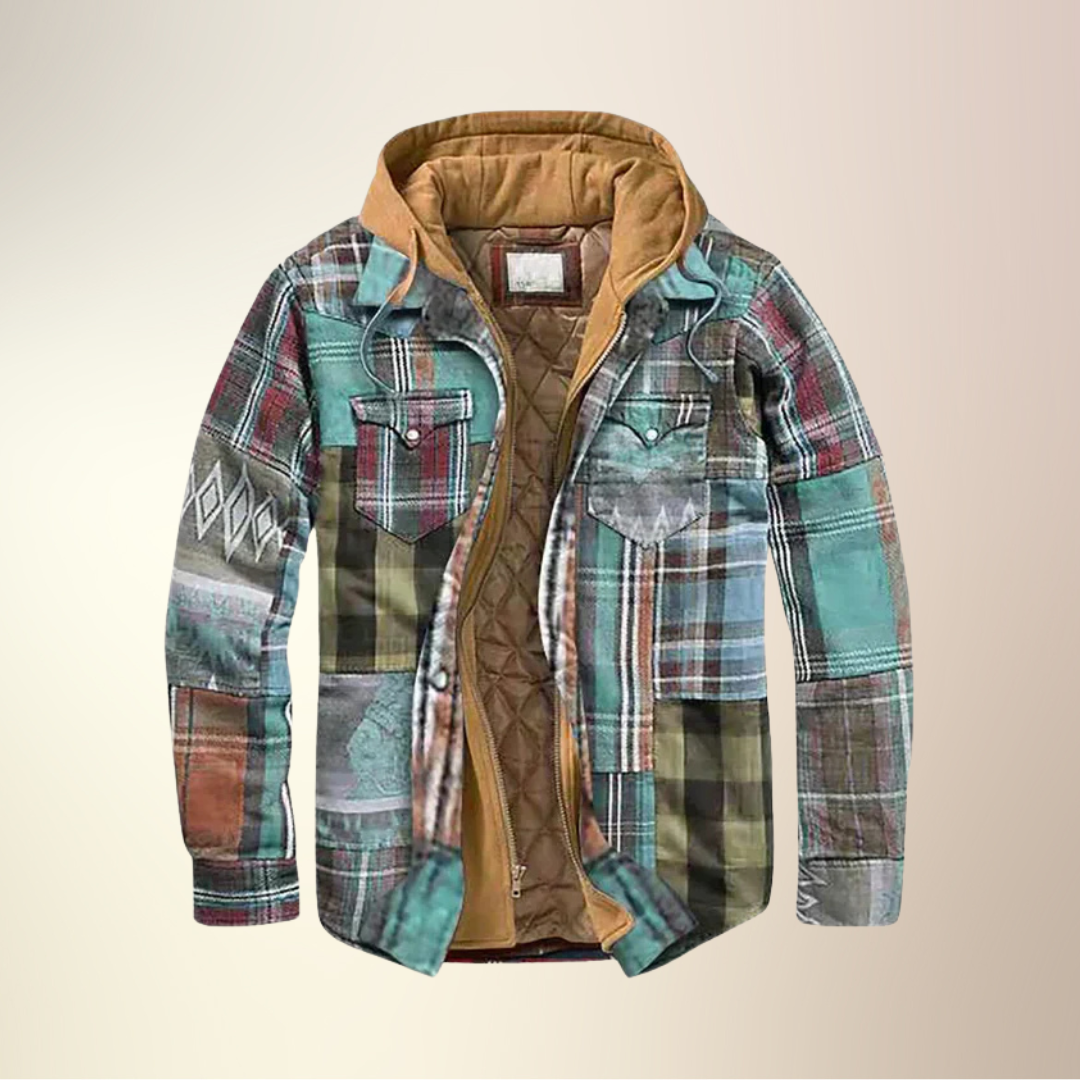 Maelric | Veste patchwork à carreaux