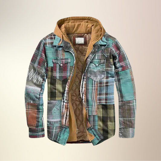 Maelric | Veste patchwork à carreaux
