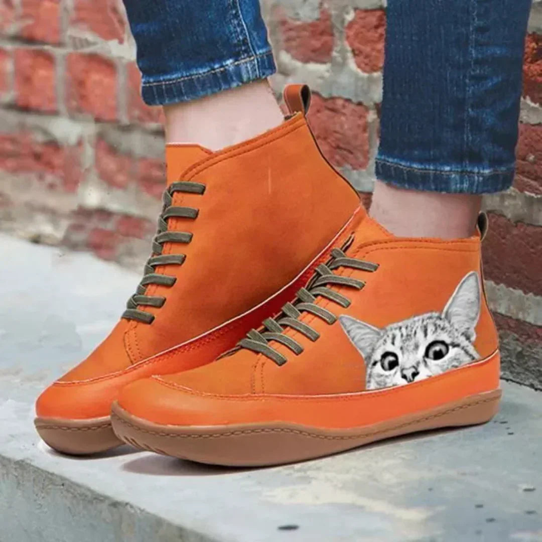 Clémentine | Bottines en cuir pour les amoureuses des chats