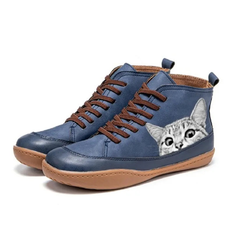 Clémentine | Bottines en cuir pour les amoureuses des chats