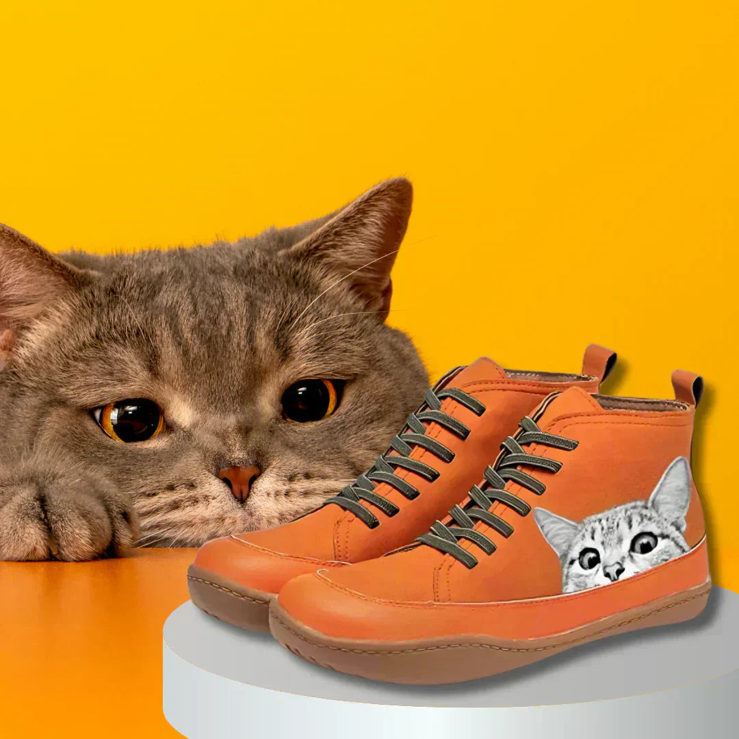 Clémentine | Bottines en cuir pour les amoureuses des chats