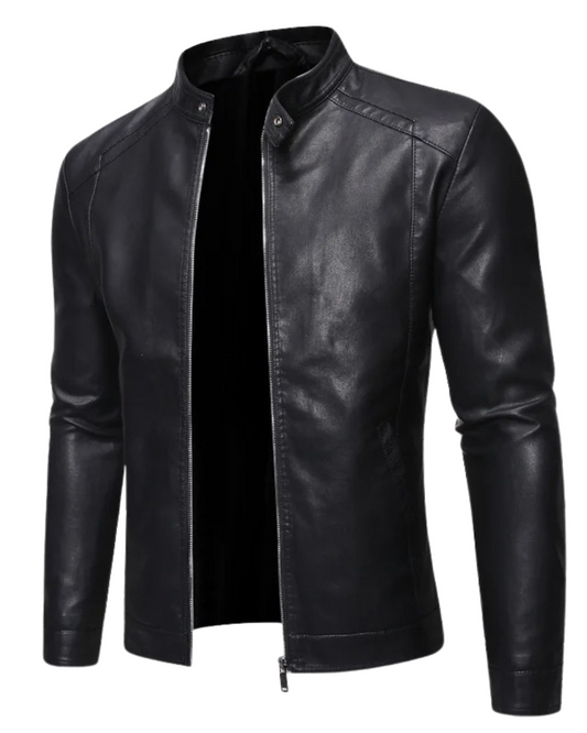 Jayson | Veste en cuir à col montant