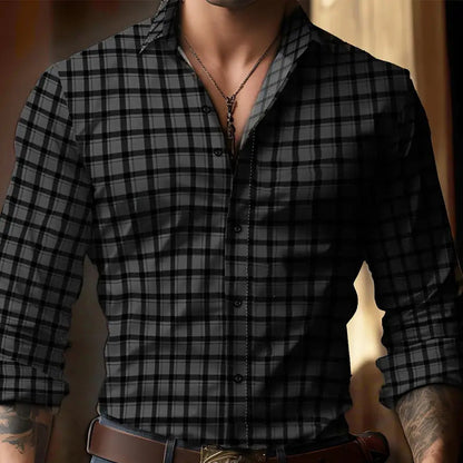 Shaun – Chemise à carreaux élégante