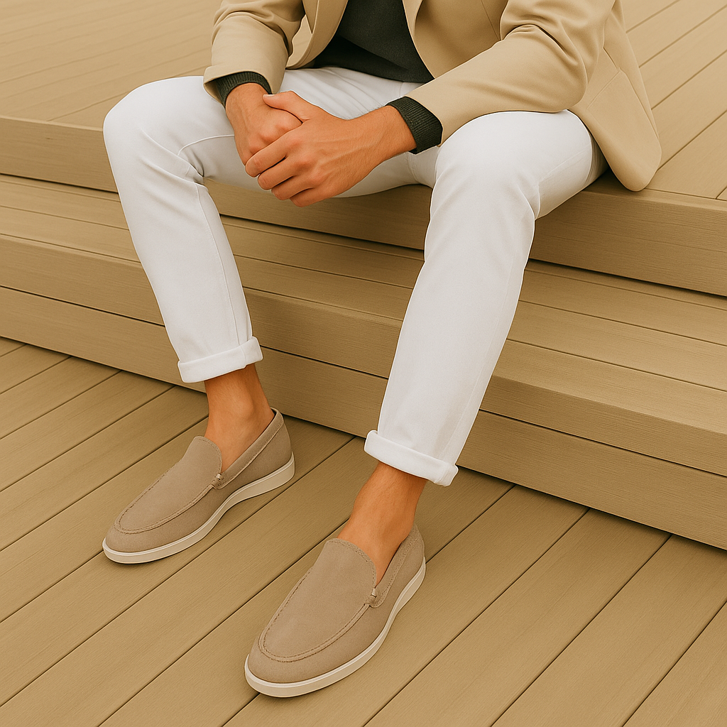 Adrien | Mocassins élégants en daim