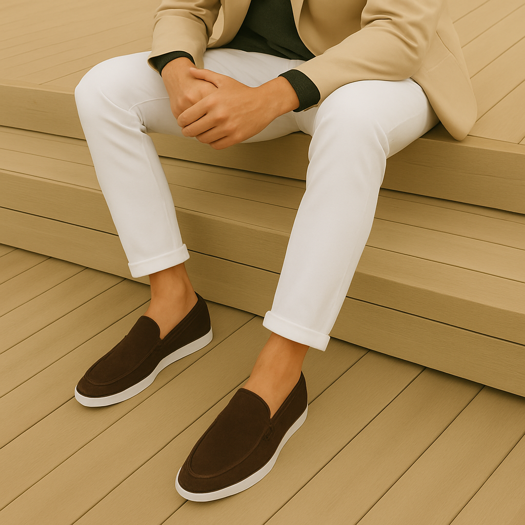 Adrien | Mocassins élégants en daim