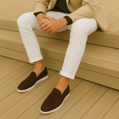 Adrien | Mocassins élégants en daim