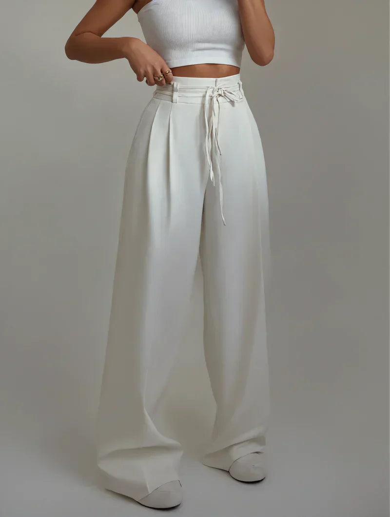 Stephanie - Pantalon taille haute